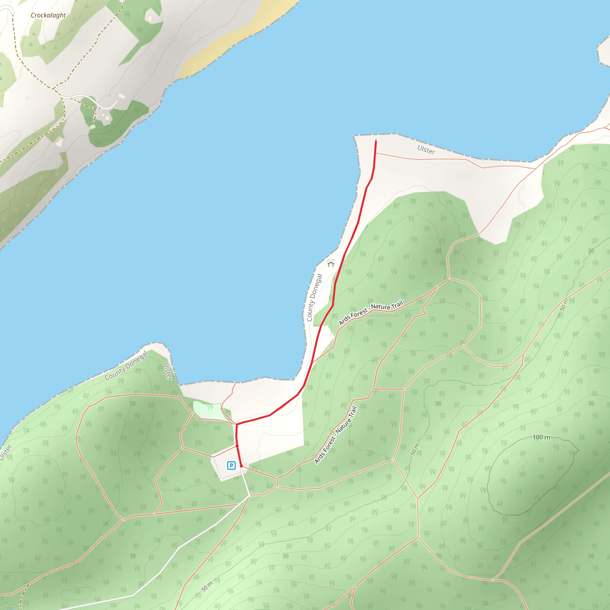 Ards Forest Park - Sand Dune Trail mobile static map