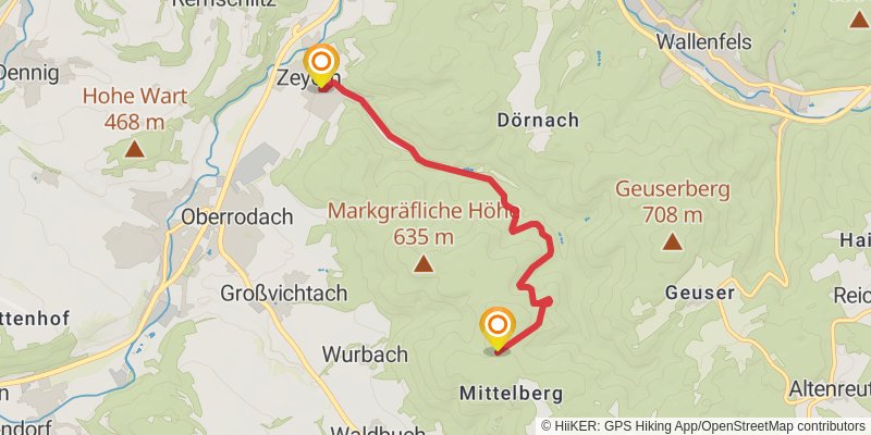 Frankenweg alt 3 Map