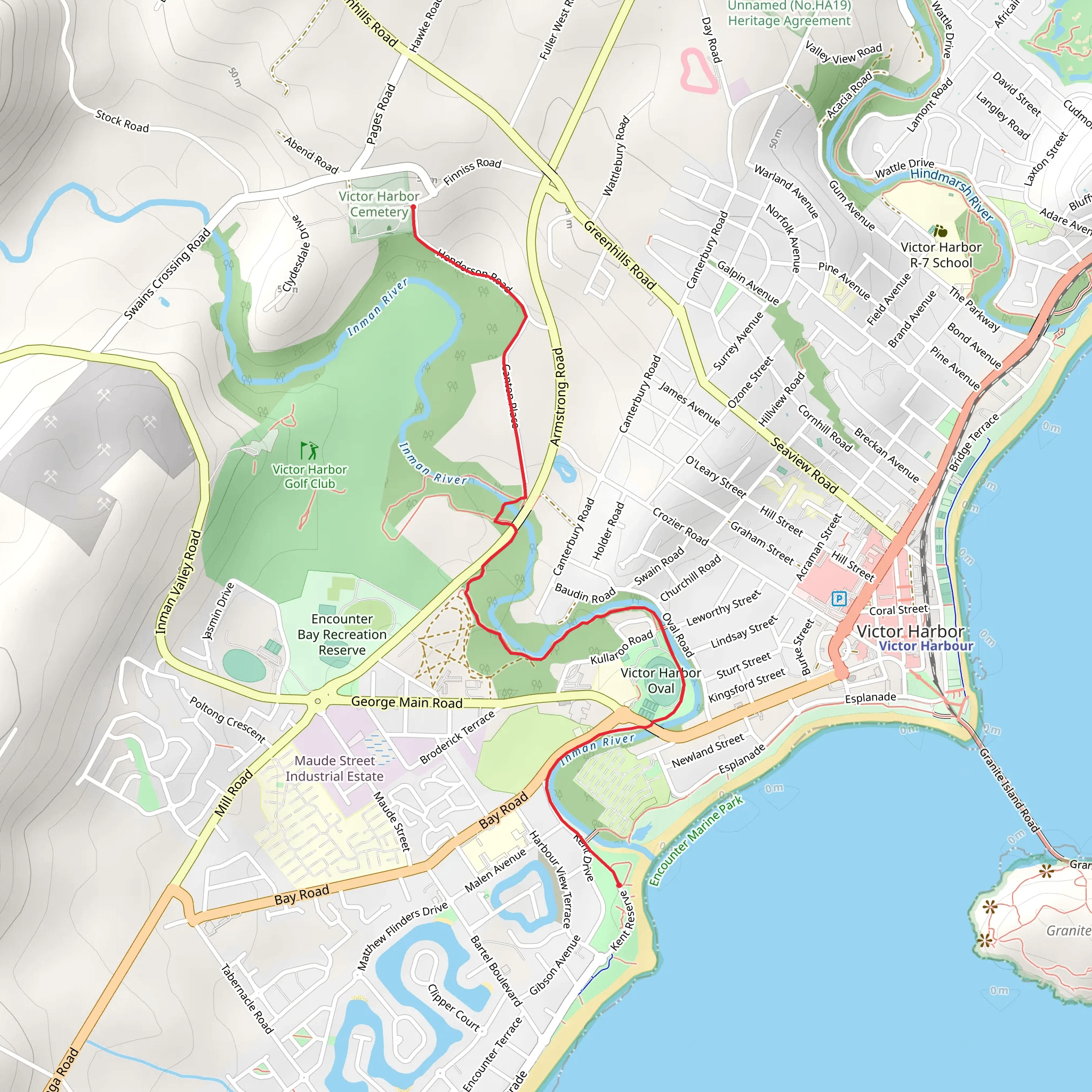 Inman Valley Walk mobile static map