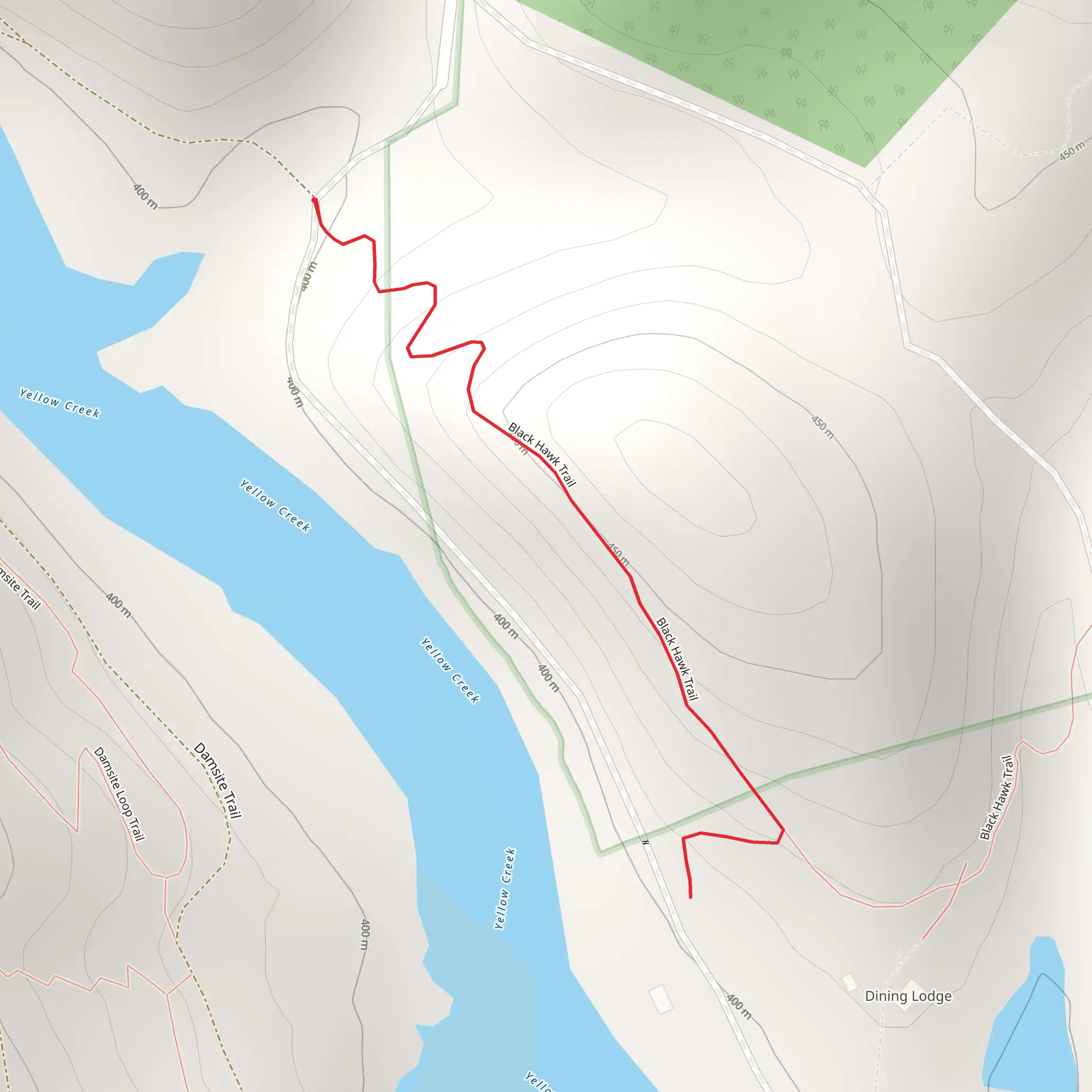 Black Hawk Trail mobile static map