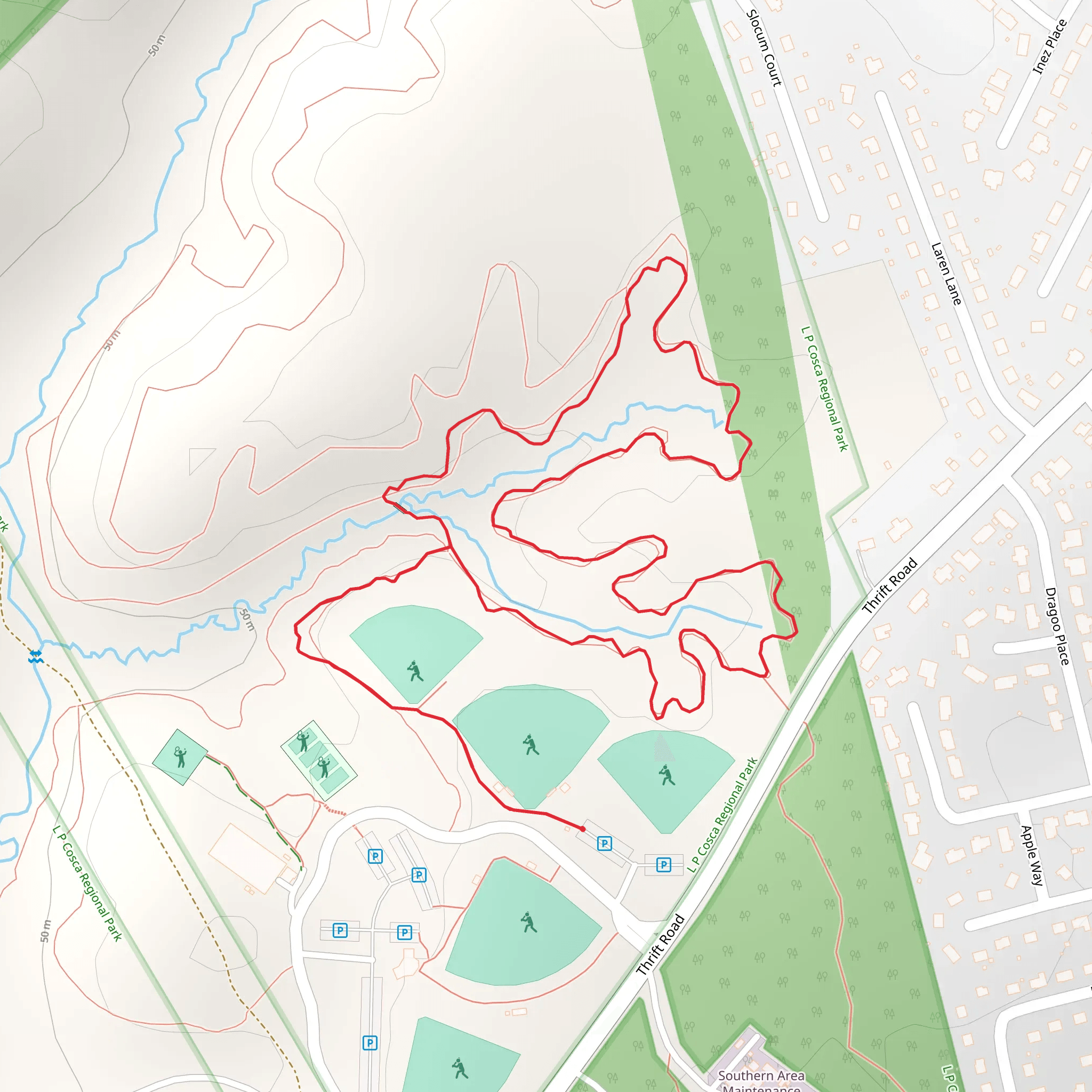 Purple Loop Trail mobile static map