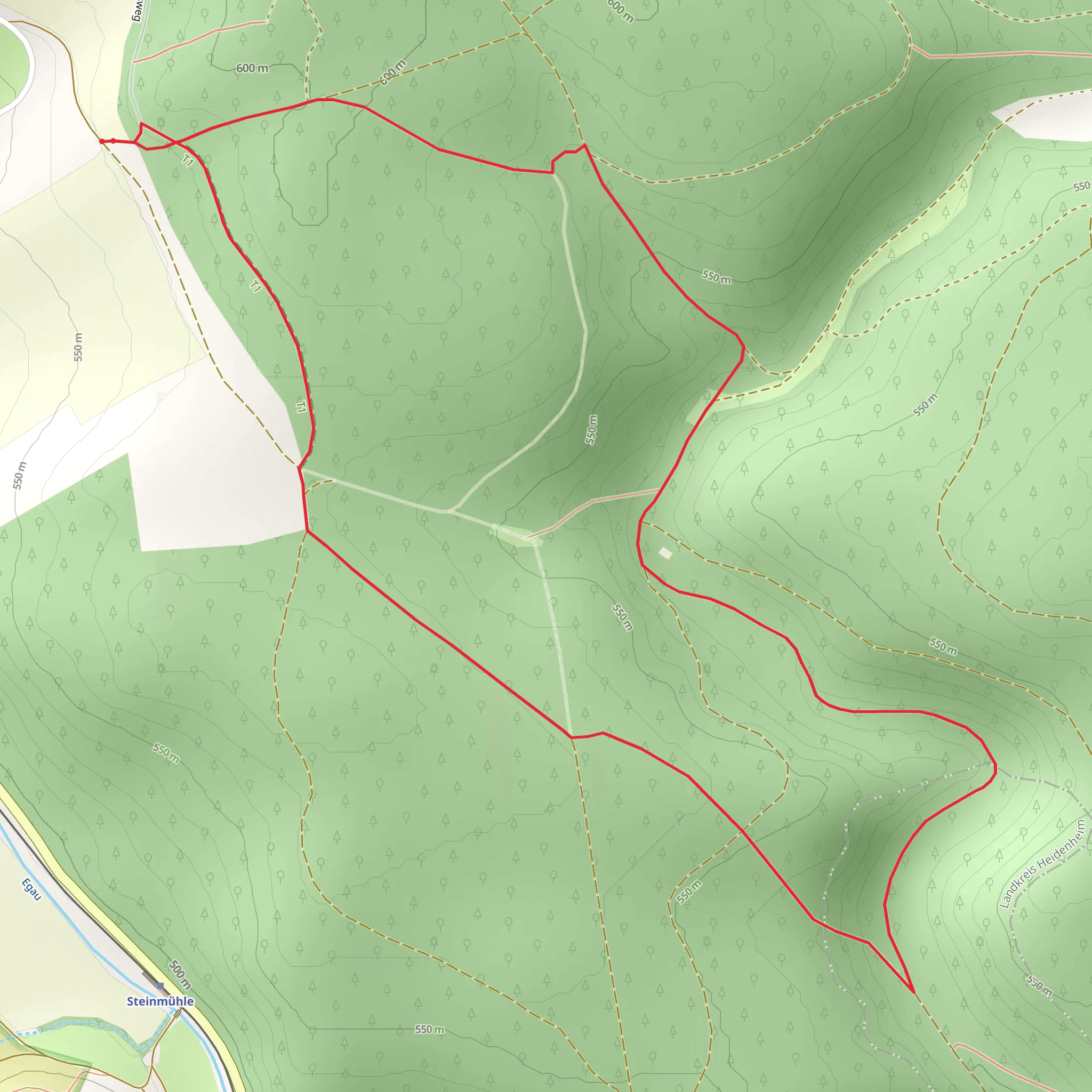 Klosterwald Loop mobile static map