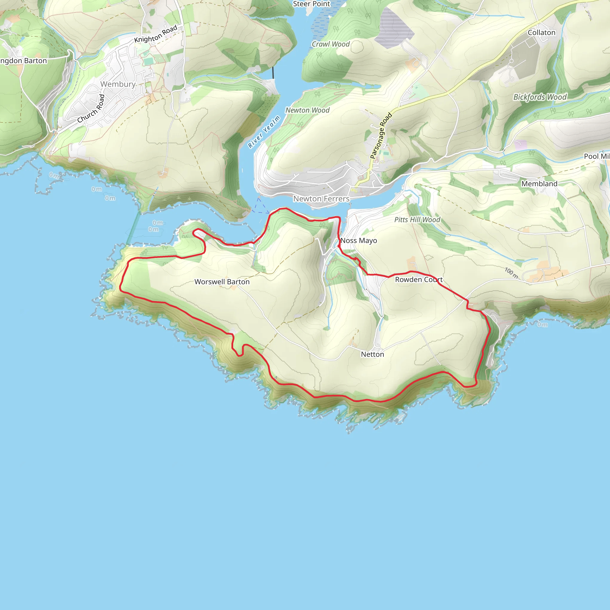 Noss Mayo circular (Copy) mobile static map
