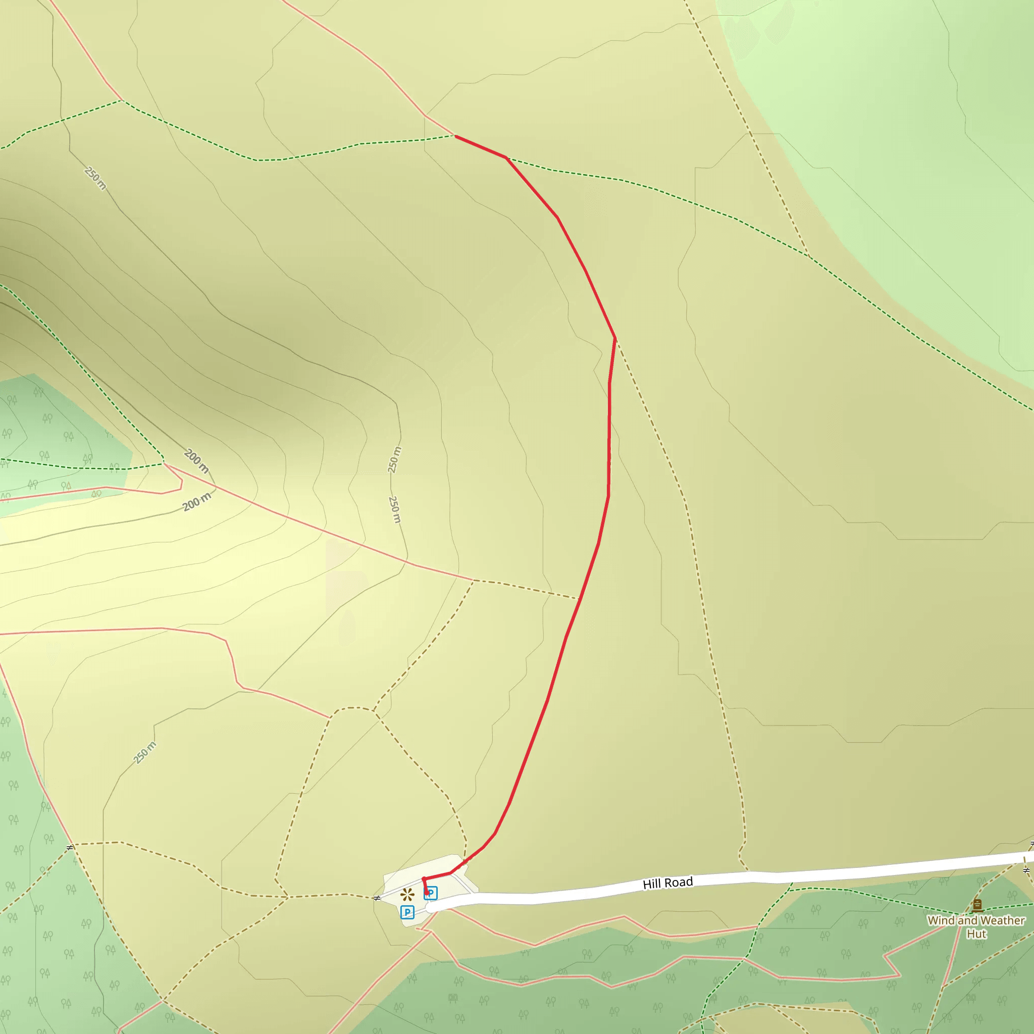 Bossington Hill Moorland Walk - Exmoor Stroll mobile static map