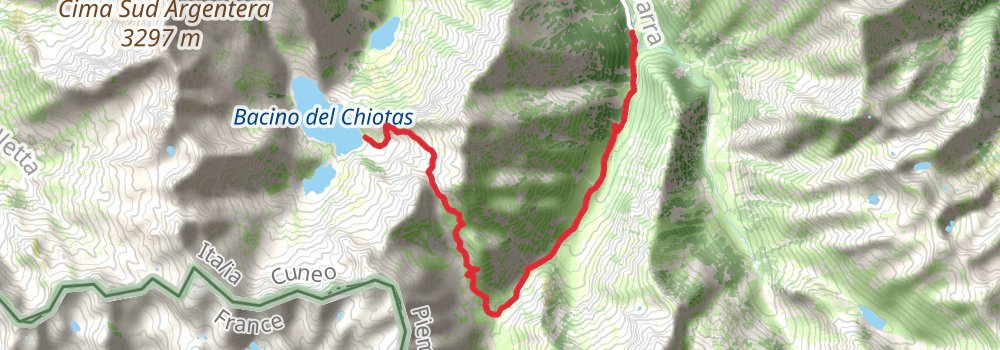 Grande Traversata delle Alpi stage 55 Map