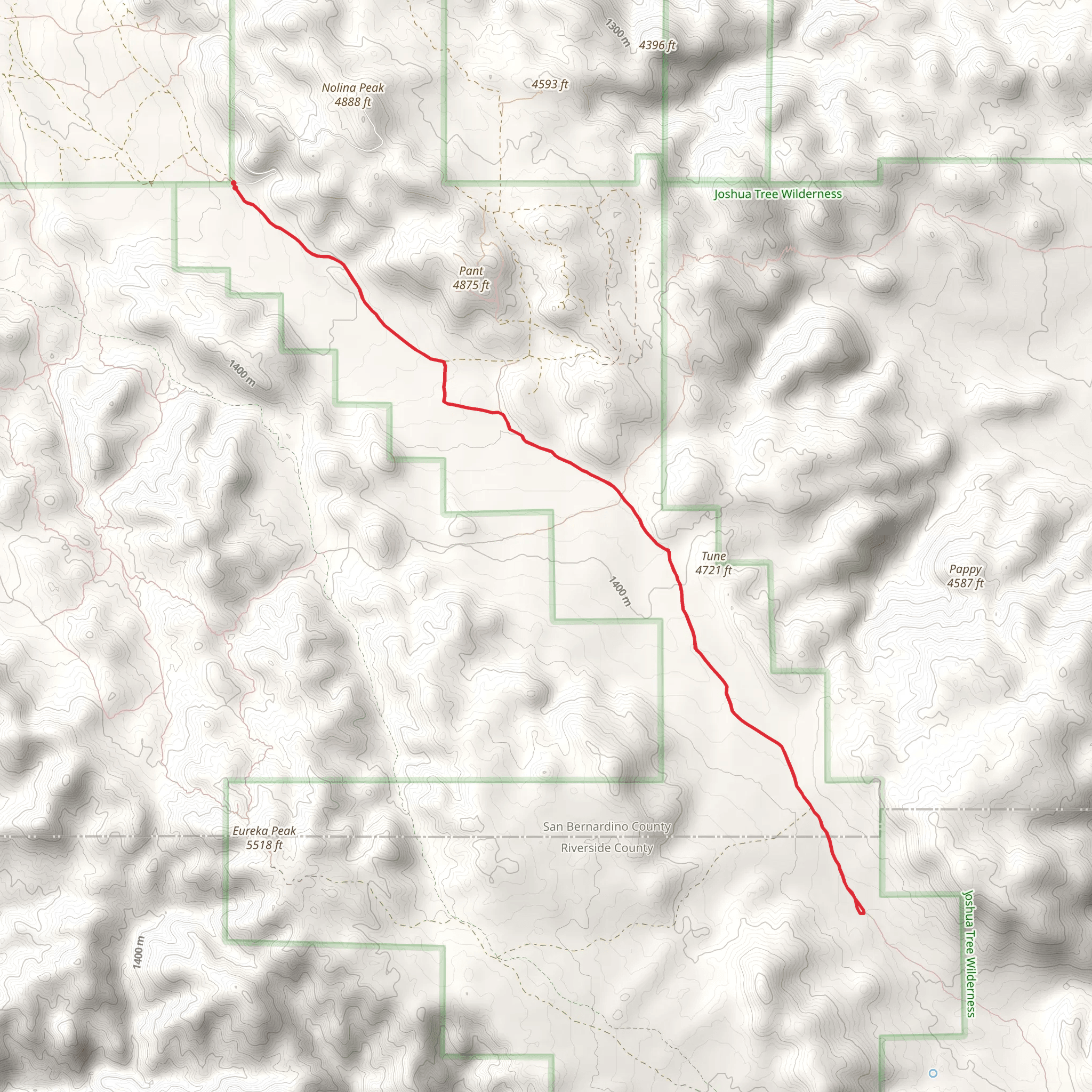 Lower Covington Flat Road Trail mobile static map