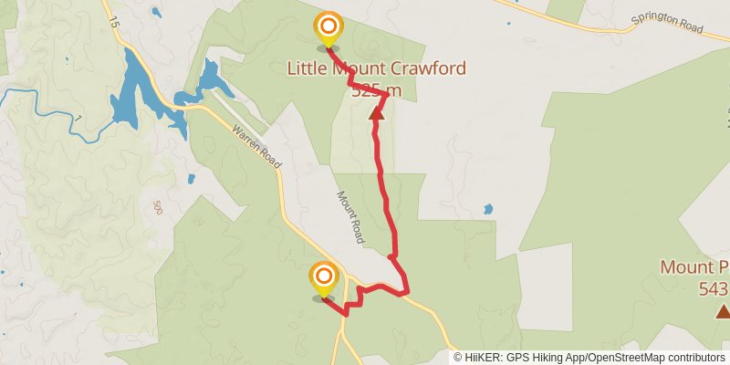 Heysen Trail stage 16 Map