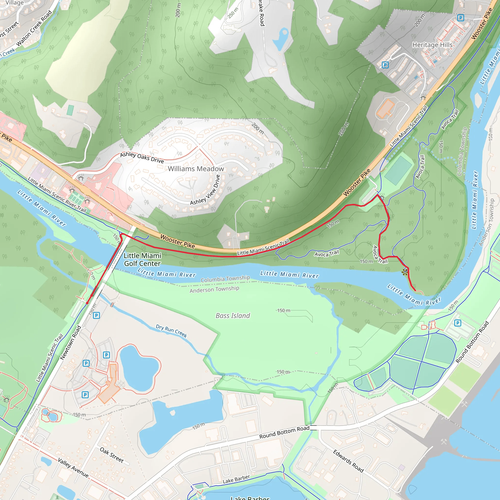 Little Miami River mobile static map