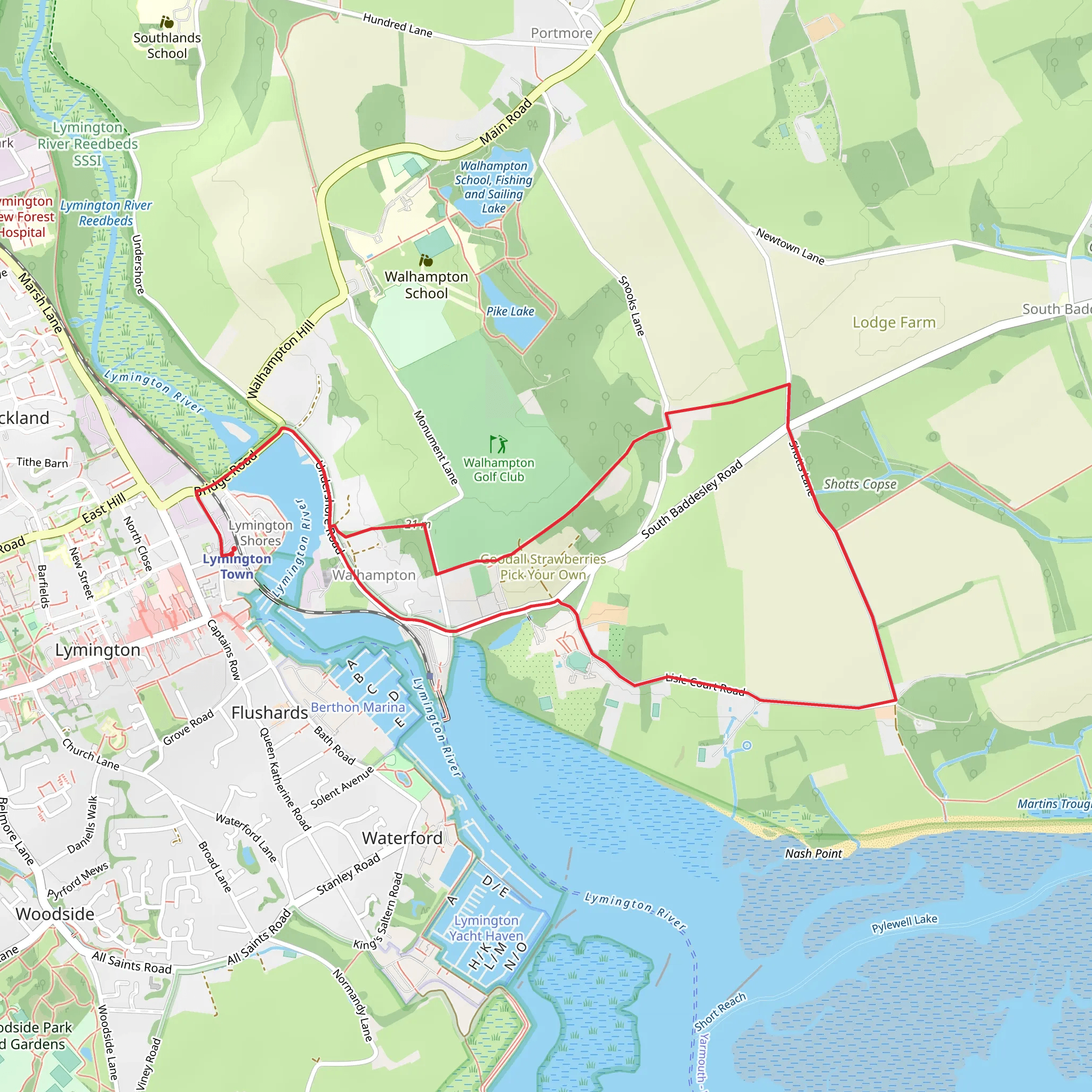 RAF Lymington mobile static map