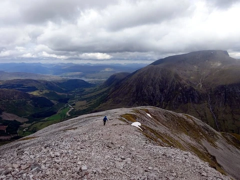 An image depicting the trail Ring of Steall and its surrounding area.