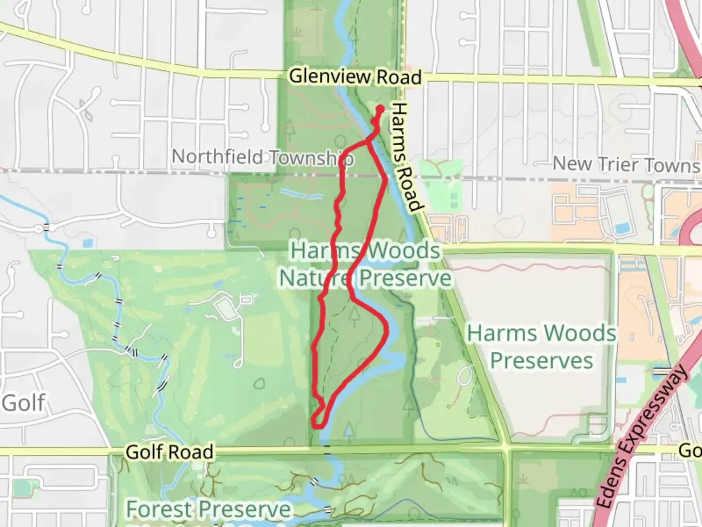 An image depicting the trail North Branch Orange Unpaved Loop Trail and its surrounding area.
