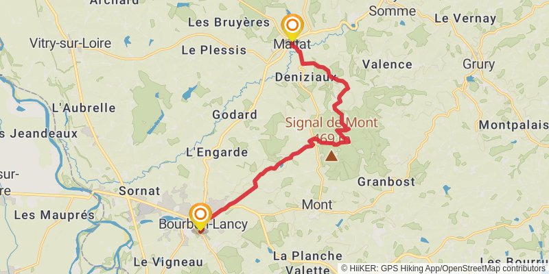 GR 3 - Vallee De La Loire stage 21 Map