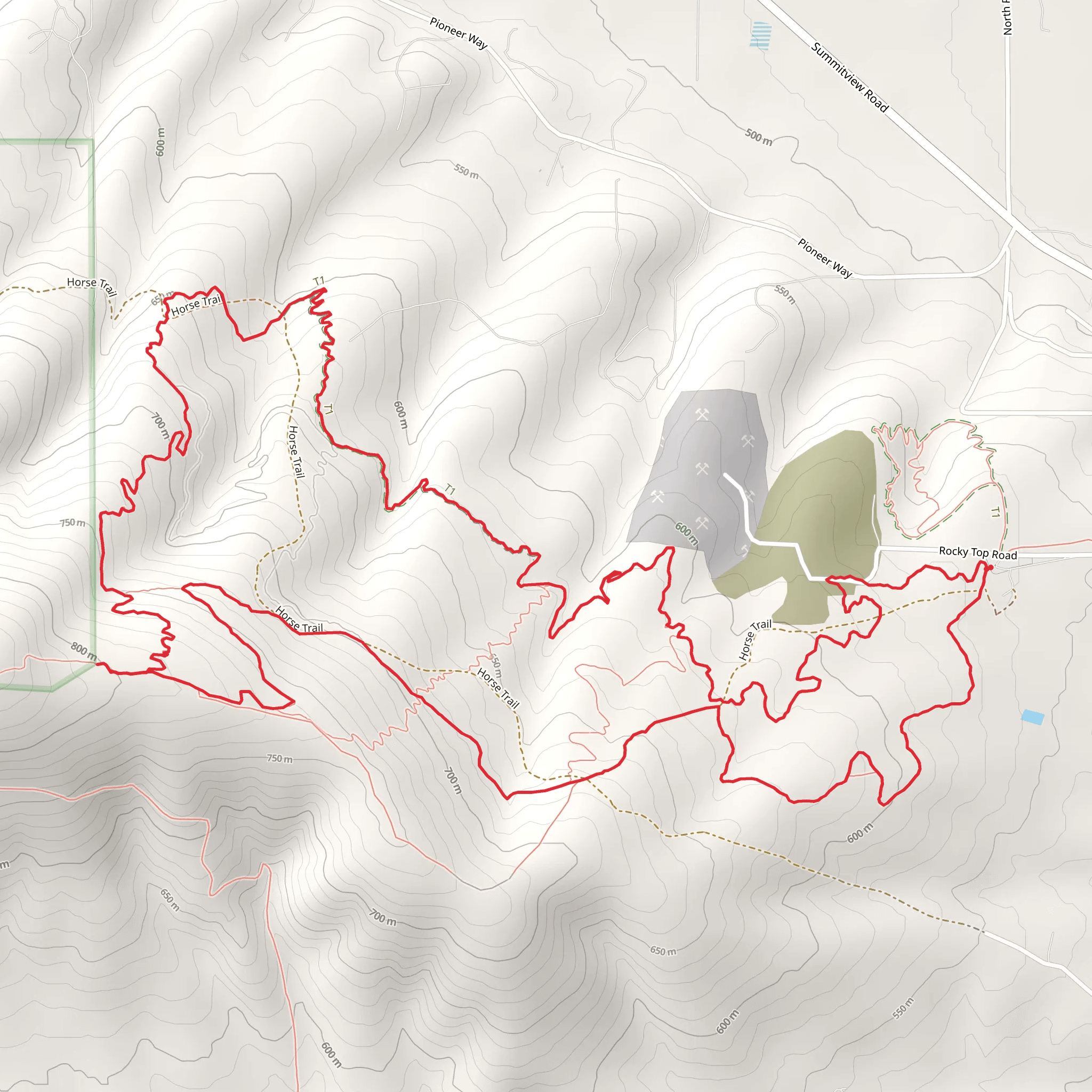 Walk n Roll and Bench Trail mobile static map