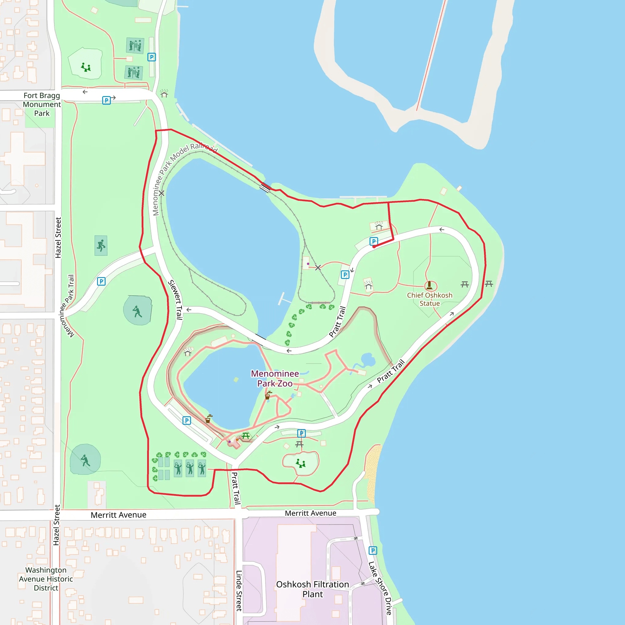 Pratt Loop Trail mobile static map