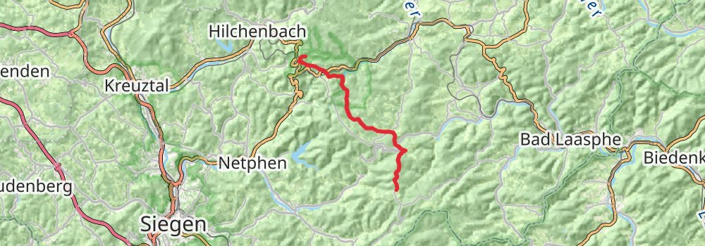 Rothaarsteig stage 6 Map