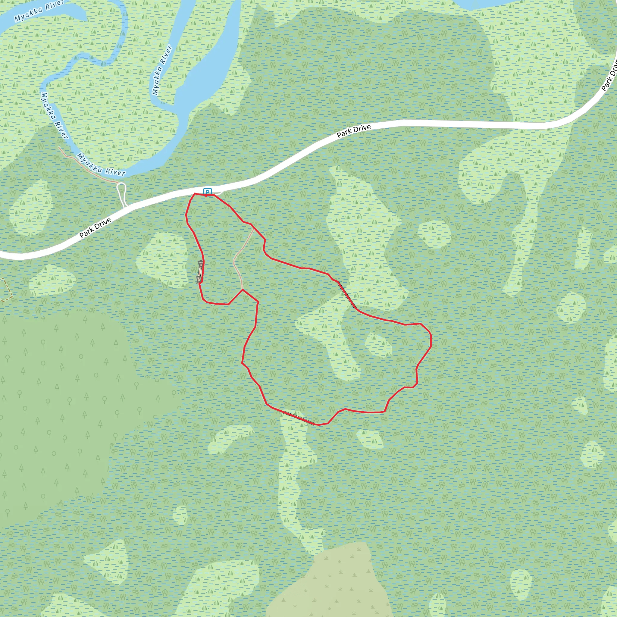 William S Boylston Nature Loop Trail mobile static map