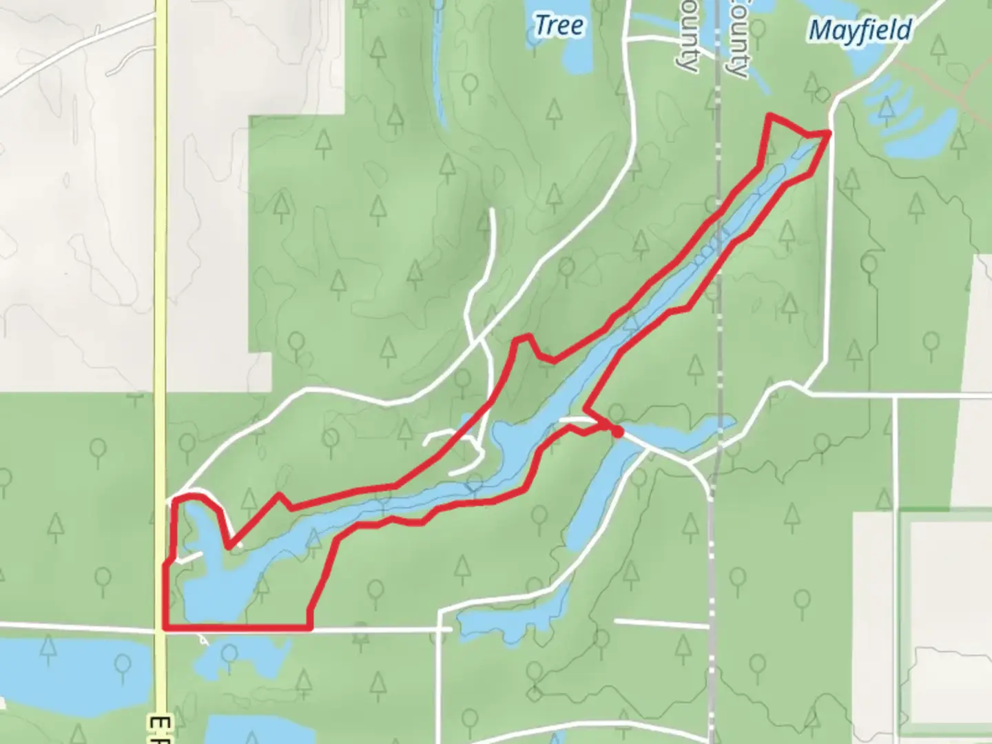 An image depicting the trail Orange Loop Trail and its surrounding area.