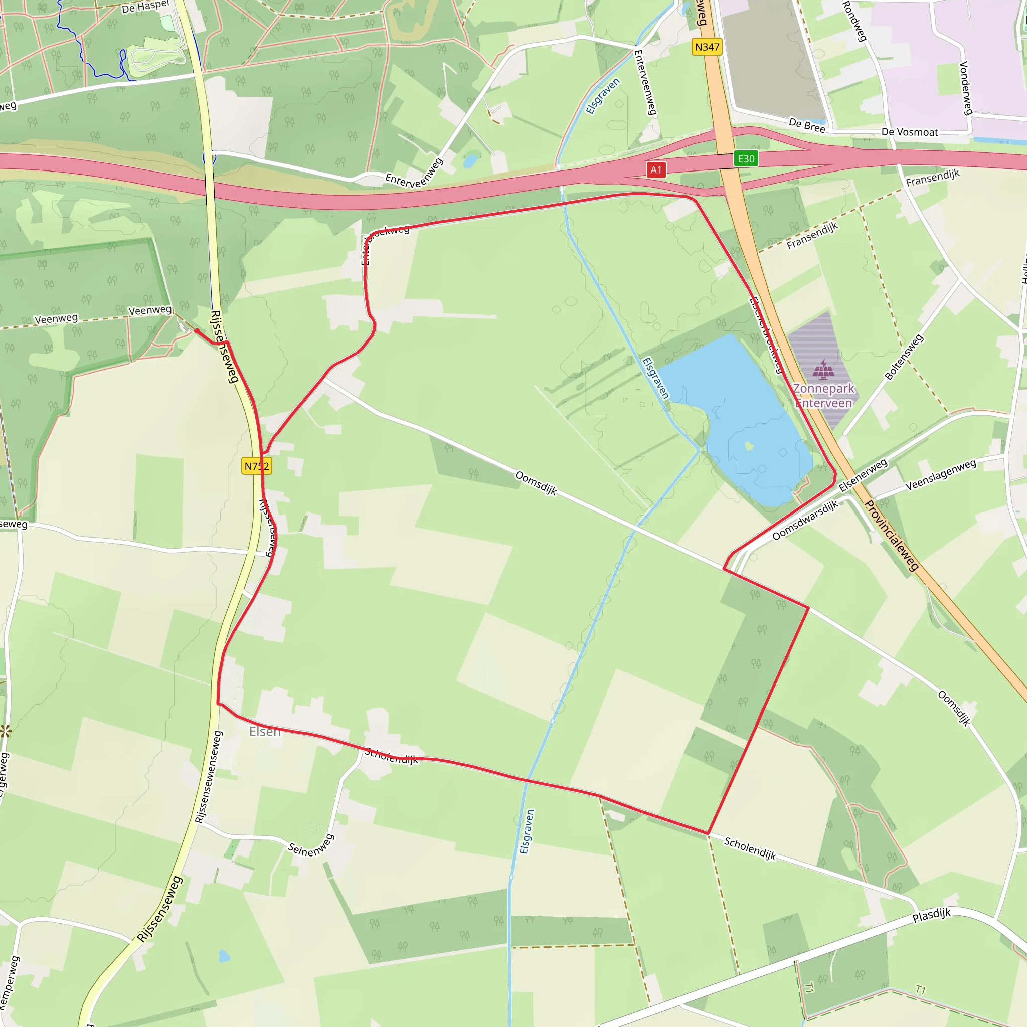 Entervenen Loop via Enterbroek Weg mobile static map