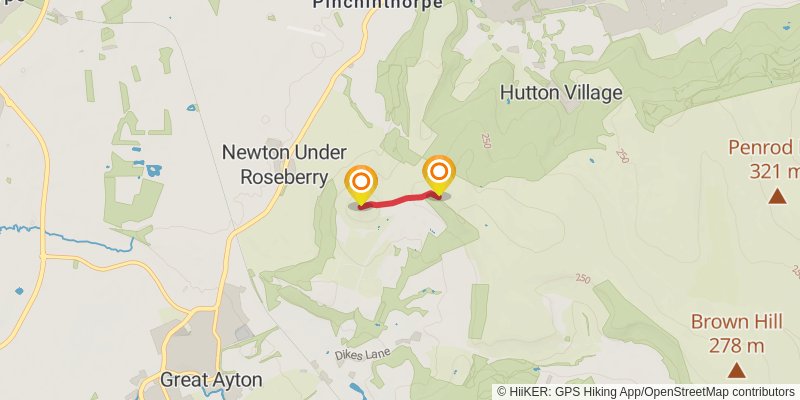 Cleveland Way spur 2 Map
