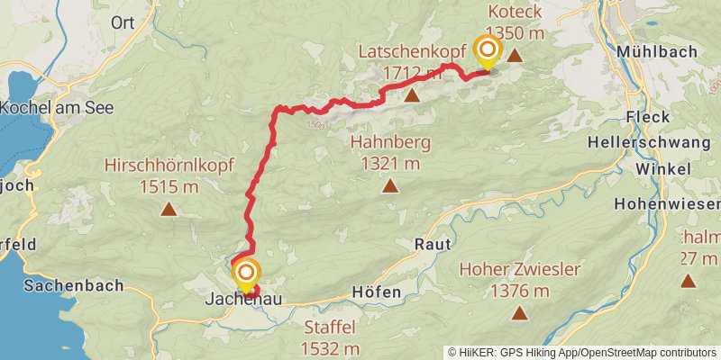 Dream Path - Traumpfad - Munich to Venice stage 5 Map