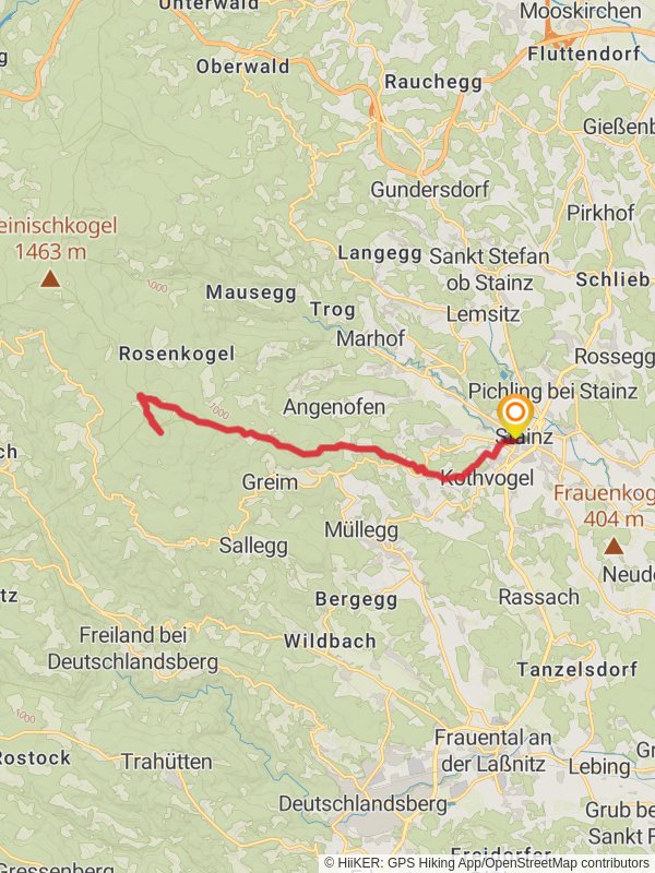 Rosenkogelweg mobile static map