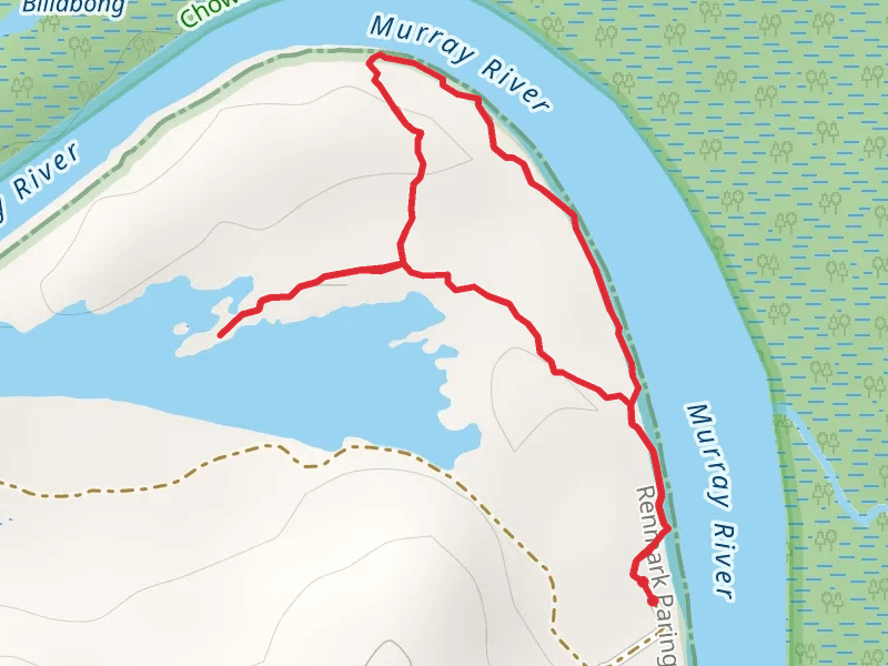 Border Cliffs Customs House Walking Trail mobile static map