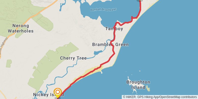 Tops to Myall Heritage Trail stage 11 Map