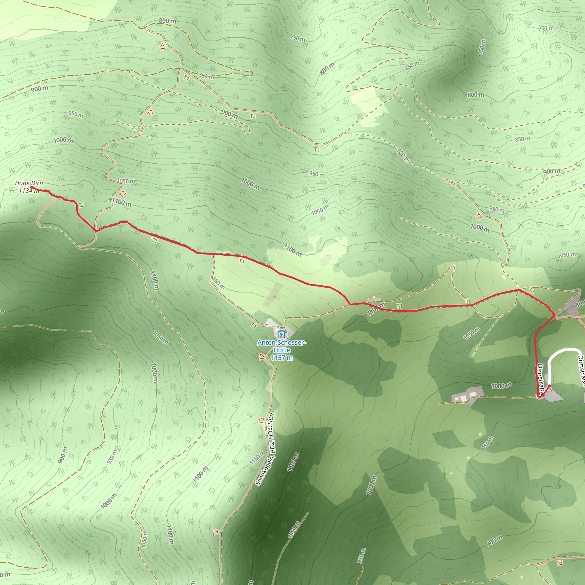 Losenstein - Hohe Dirn mobile static map