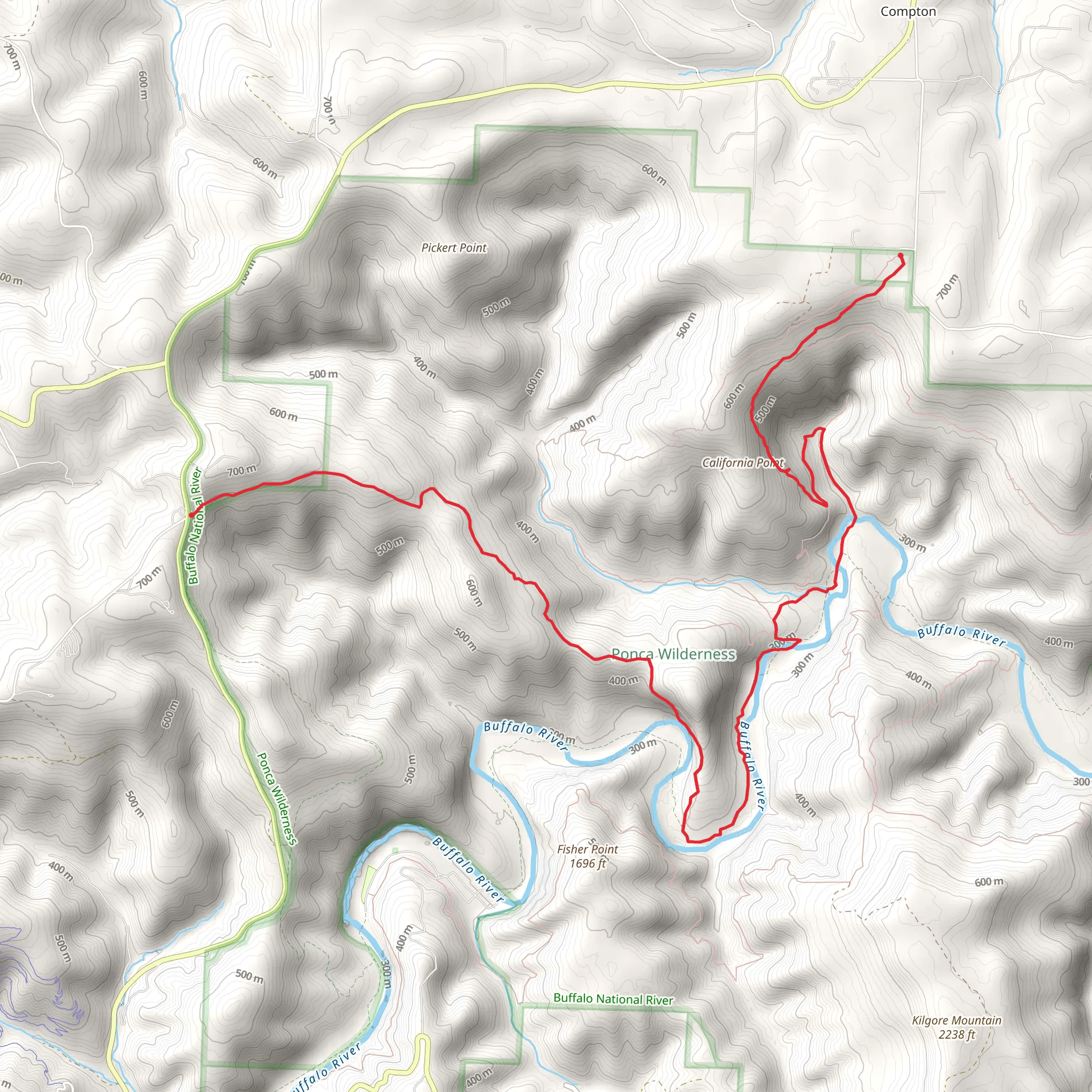 Centerpoint Trail to Comp mobile static map
