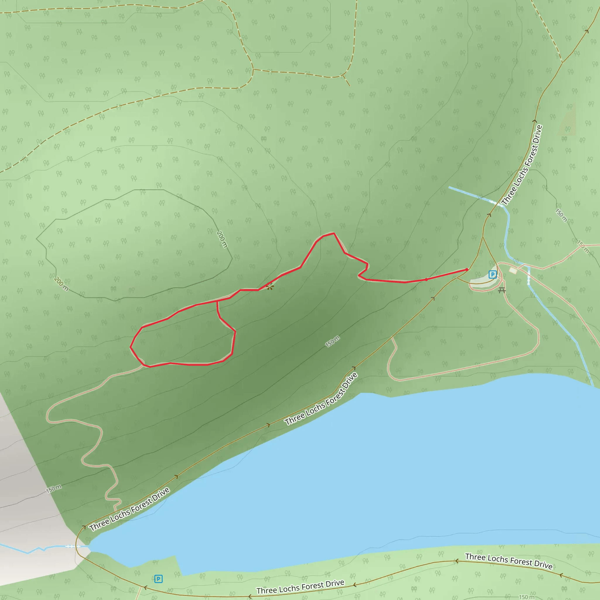 Pine Ridge - Achray Forest mobile static map