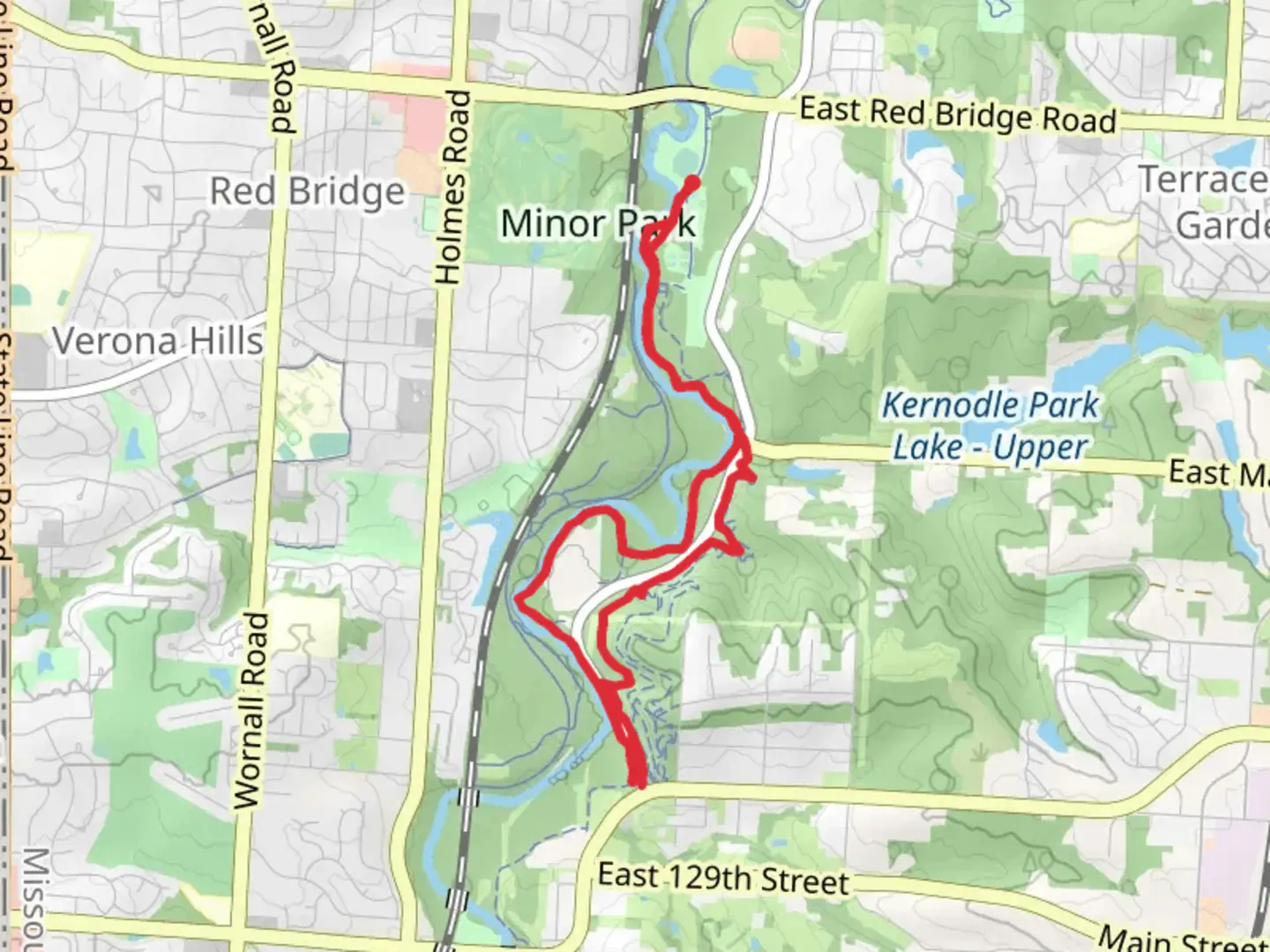 An image depicting the trail Blue River Loop and its surrounding area.