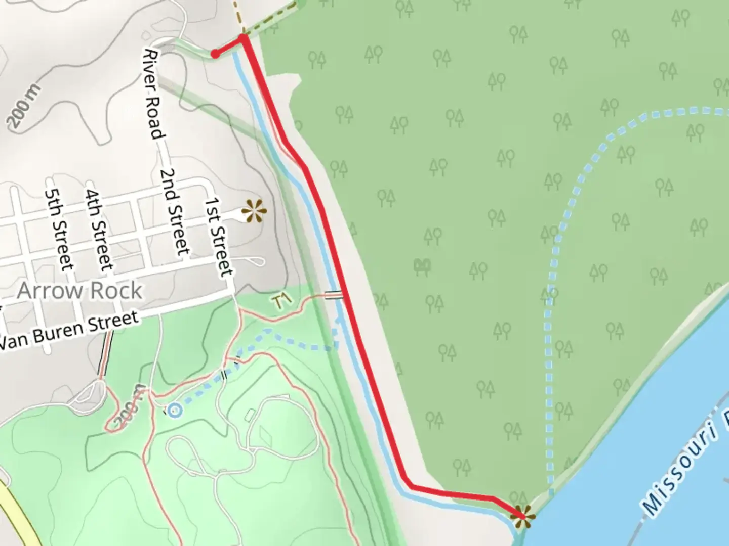 An image depicting the trail Lewis and Clark Trail of Discovery and its surrounding area.