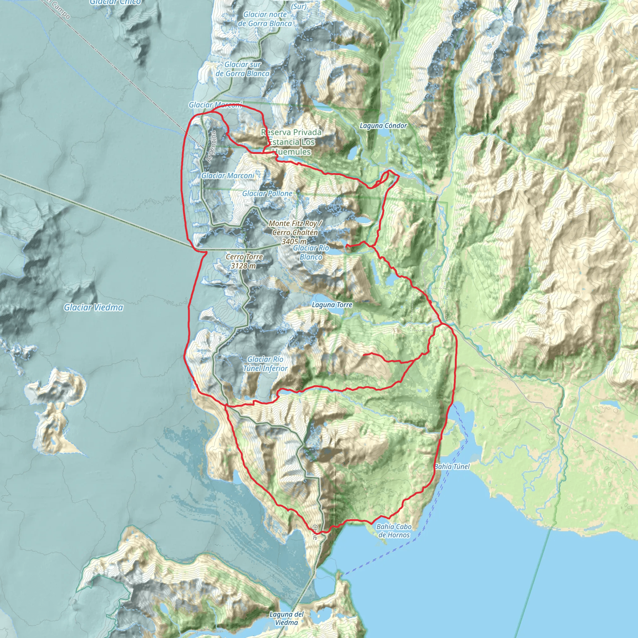 Vuelta al Hielo mobile static map