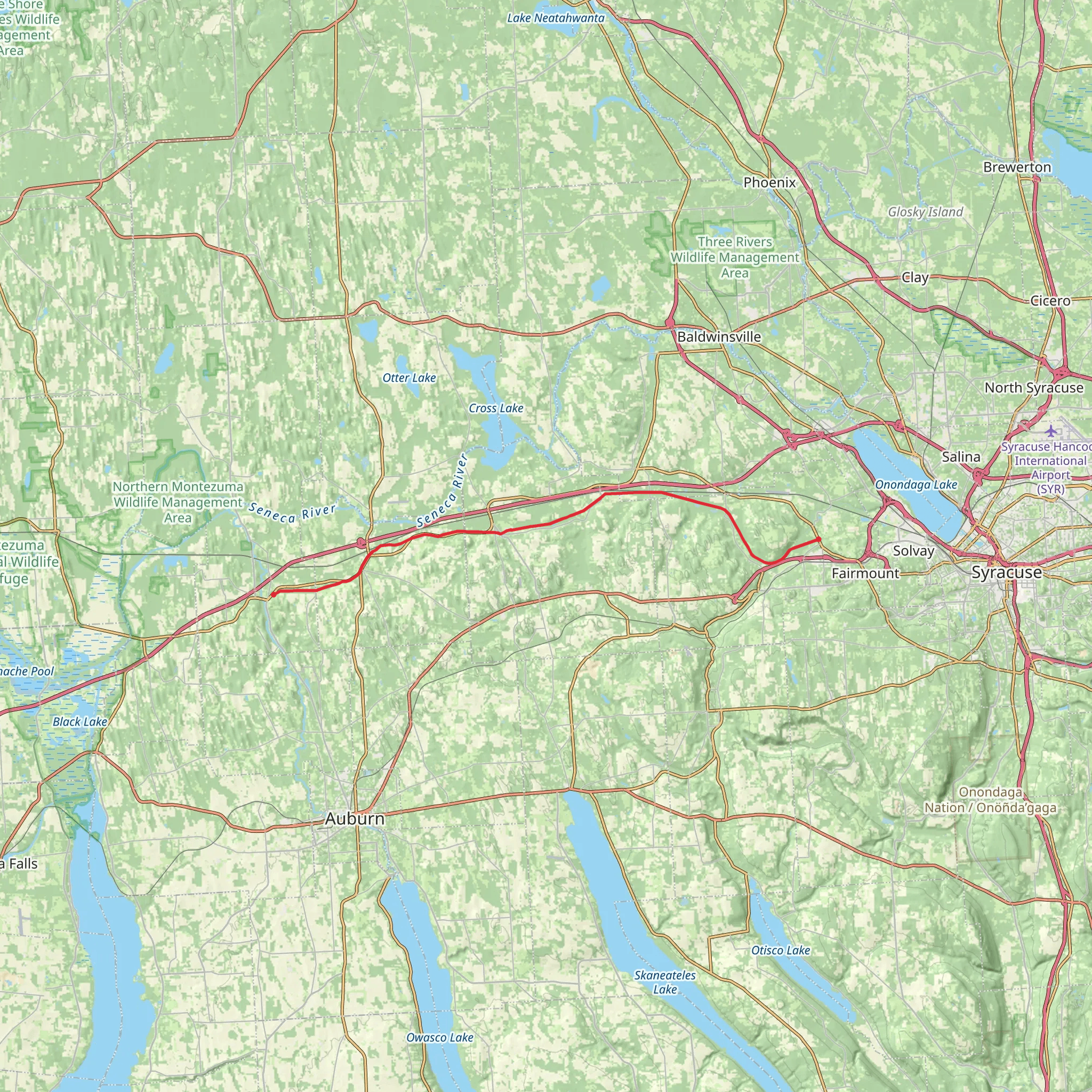 Old Erie Canal Trail mobile static map