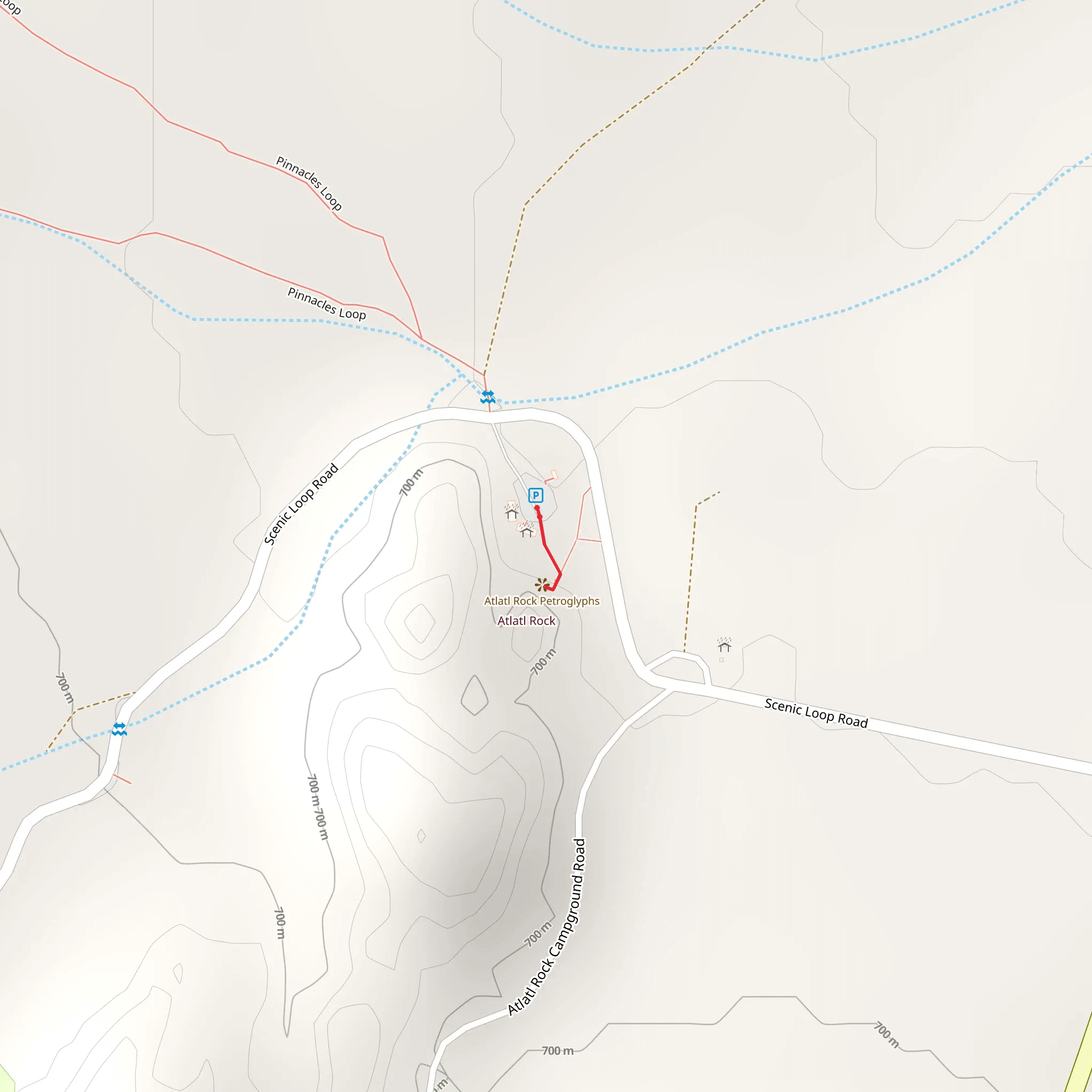 Scenic Loop Road mobile static map