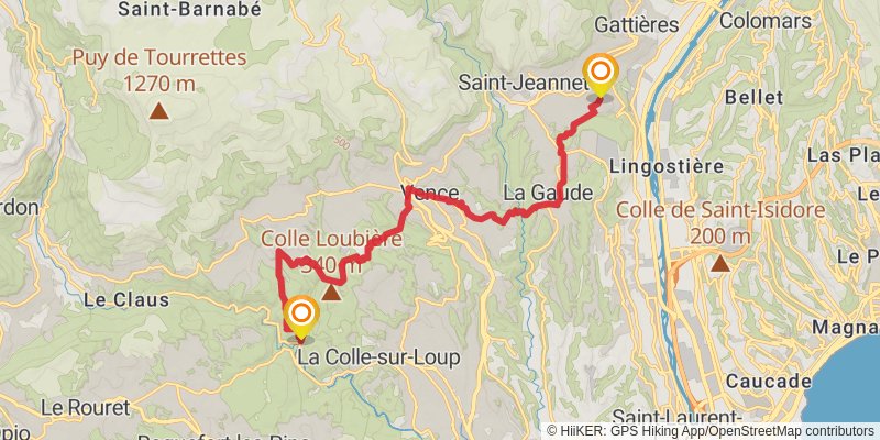 Via Aurelia stage 4 Map