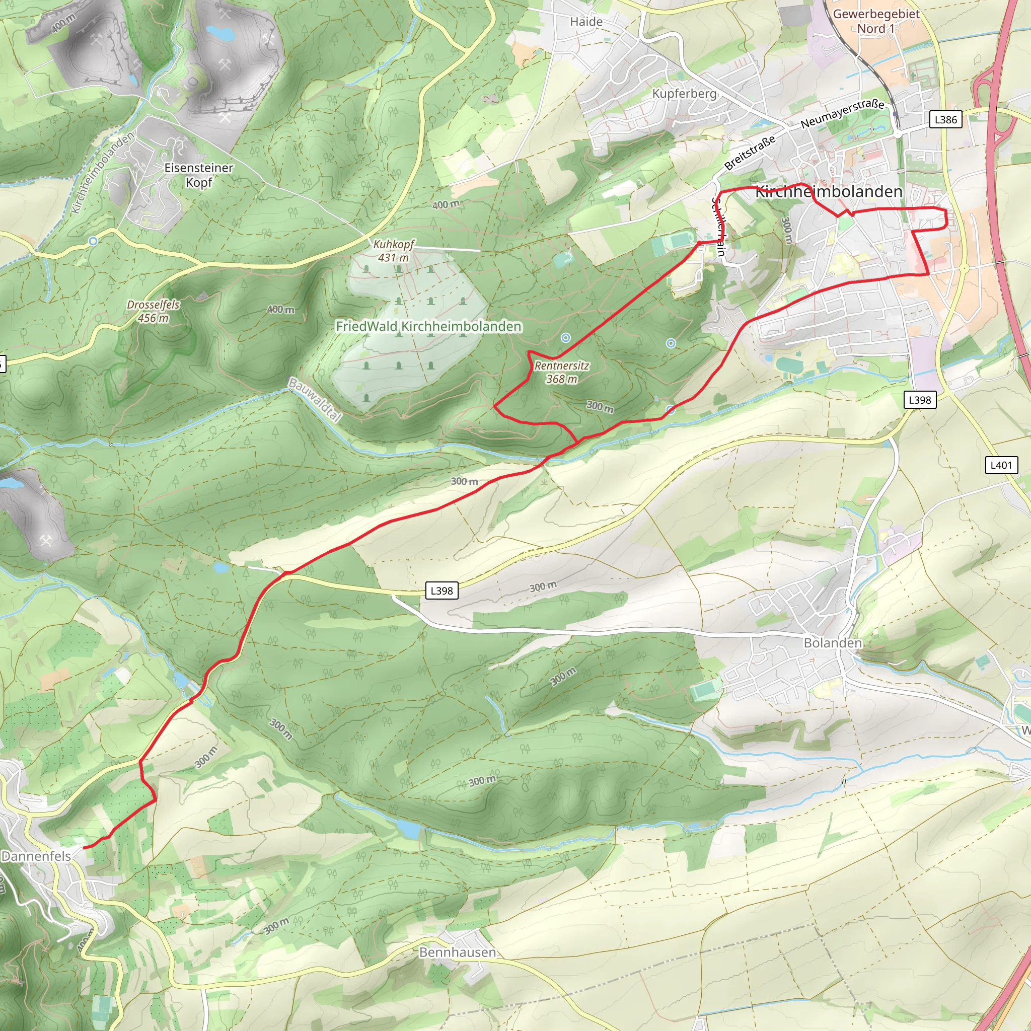 Kirchheimbolanden Loop mobile static map