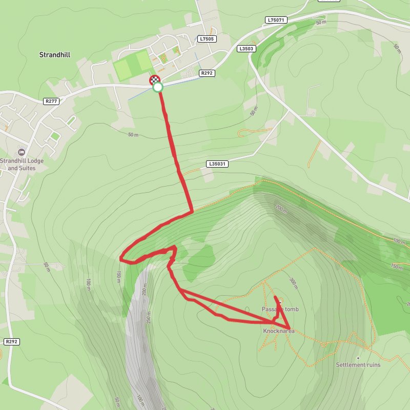 A map preview of the recording Queen Maebhe Cairn .