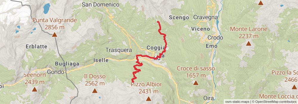 Sentiero Italia - Alps Section stage 119 Map