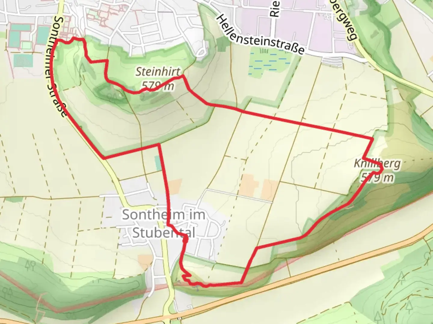 An image depicting the trail Geologischer Lehrpfad and its surrounding area.