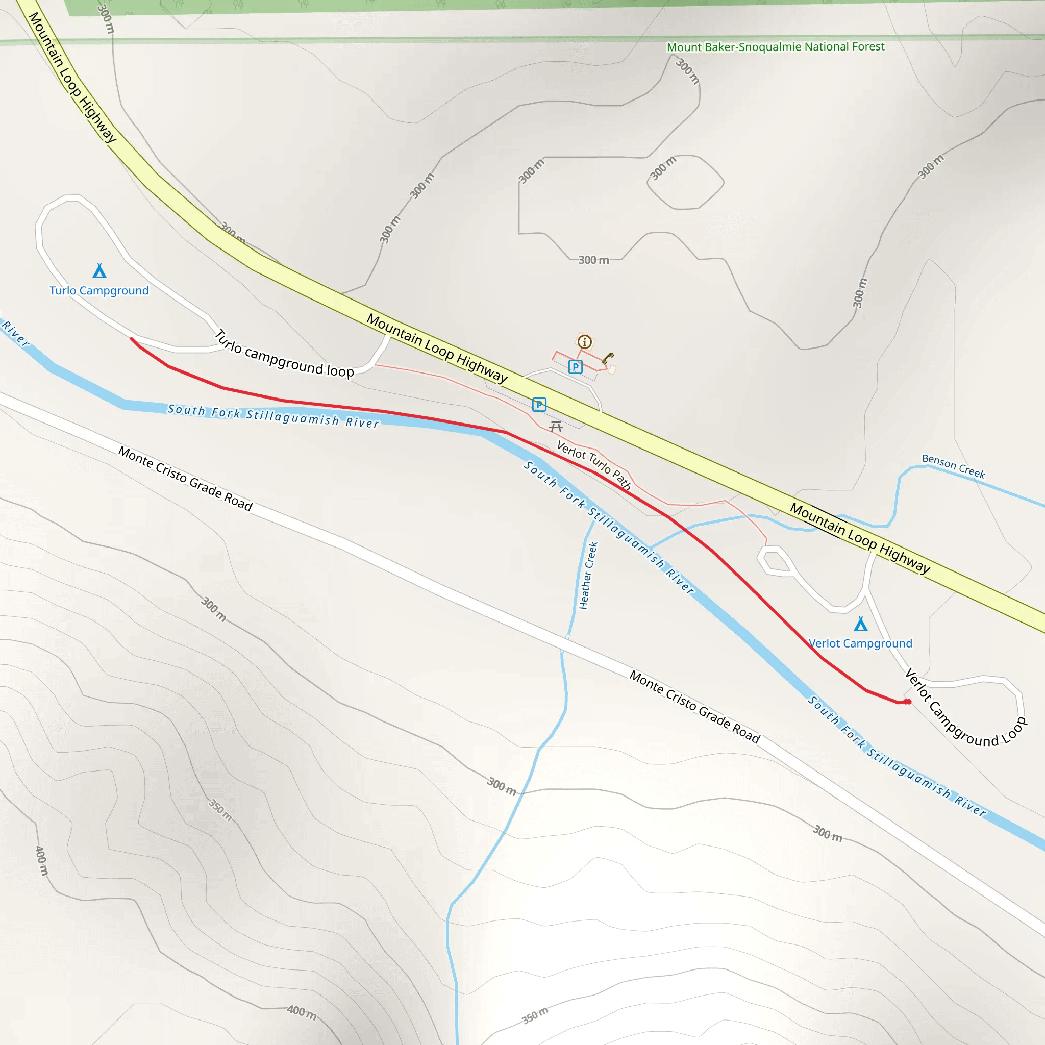 Verlot Nature Trail mobile static map