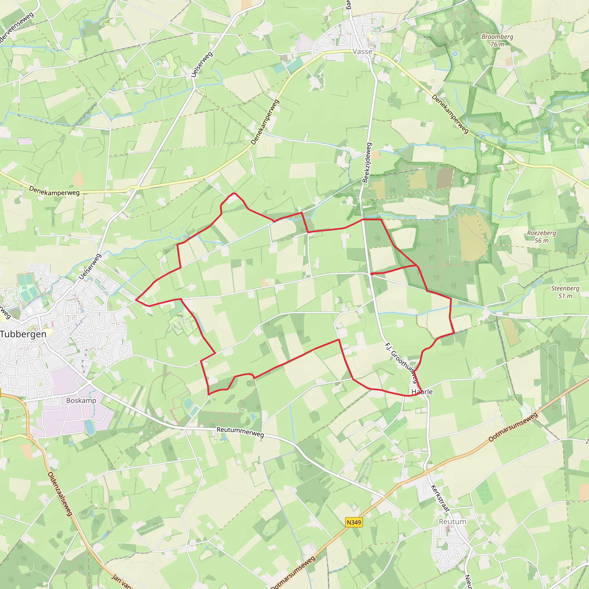 Grafheuvel and Lage Veld Loop mobile static map