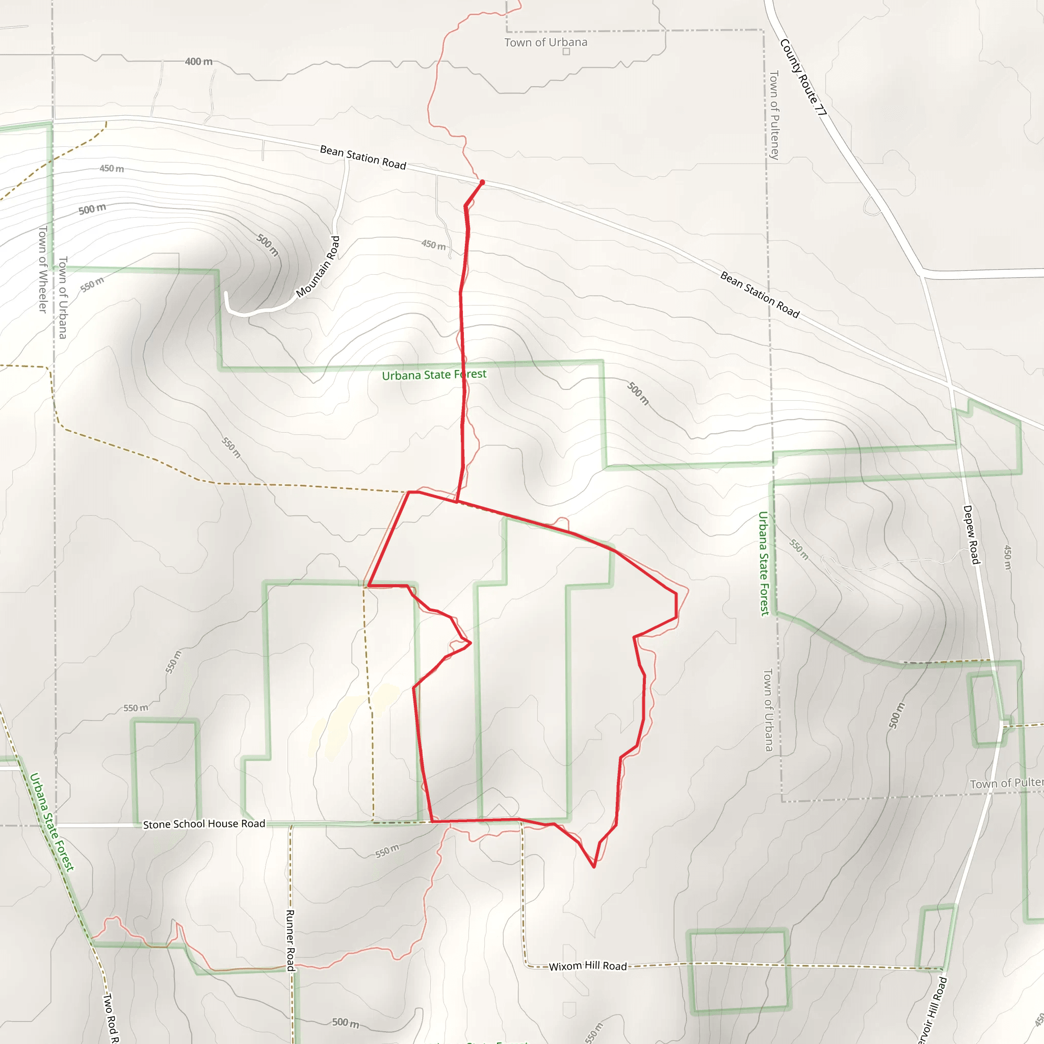 Bean Station Road Loop - South mobile static map