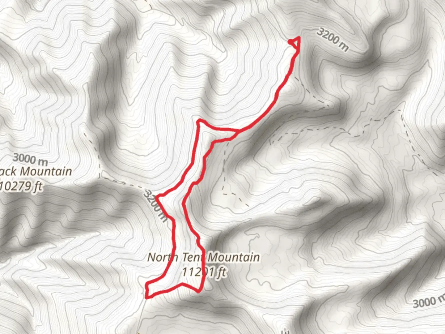 An image depicting the trail North Tent Mountain and Great Western Trail - UtahLoop and its surrounding area.