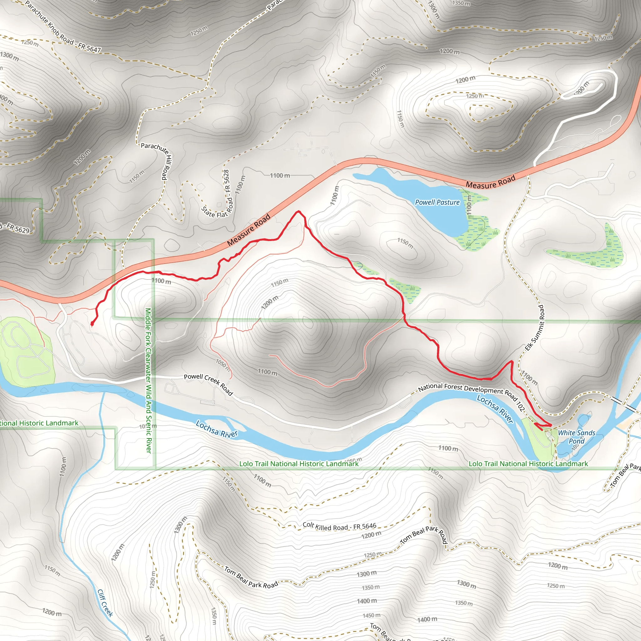 Lewis and Clark Trail mobile static map