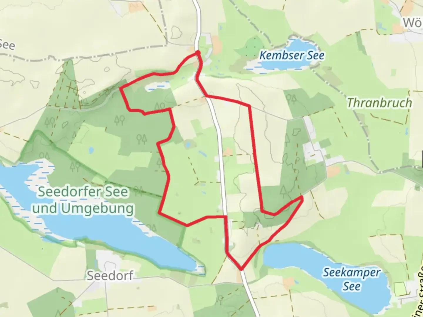An image depicting the trail Rundweg Kembs and its surrounding area.
