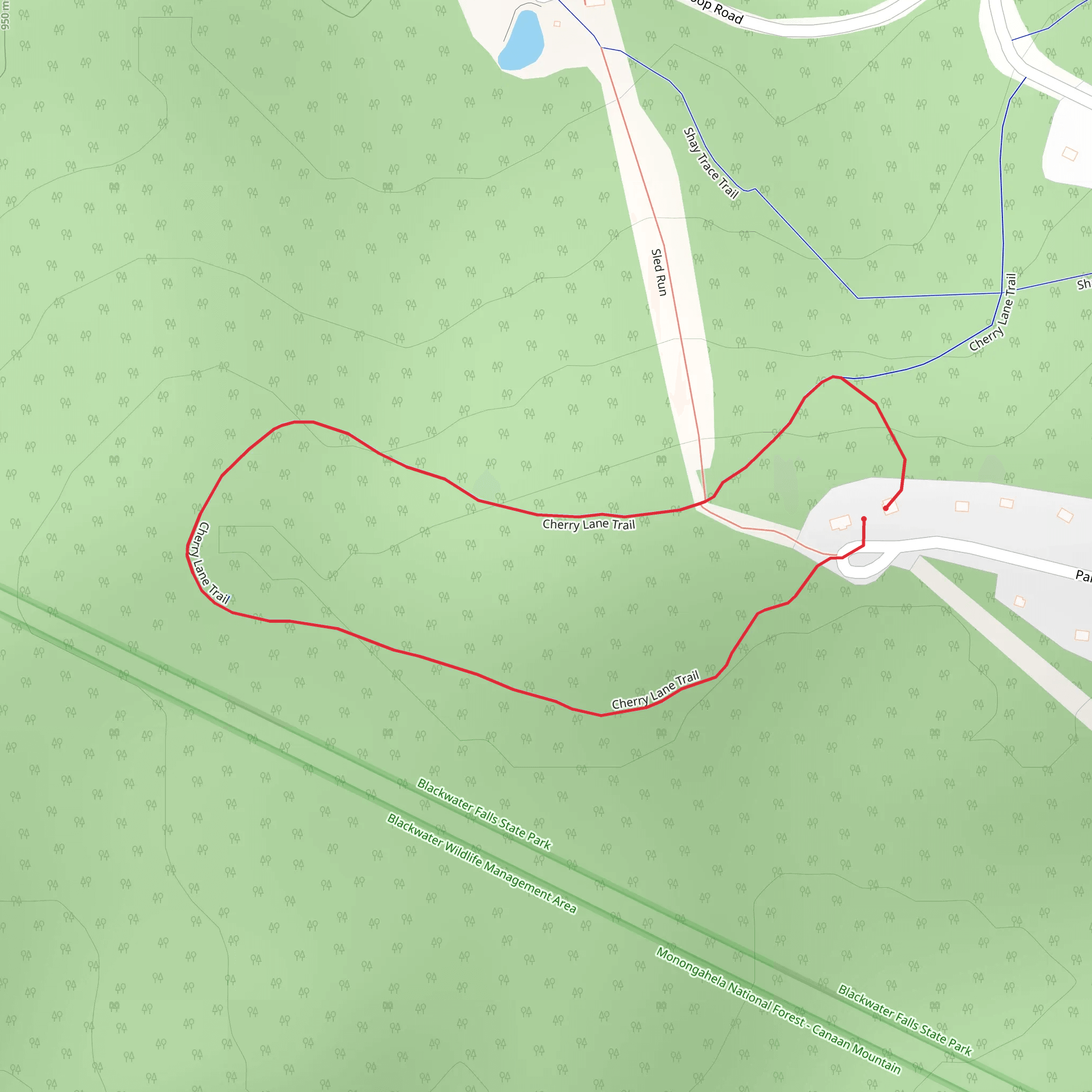 Cherry Lane Loop Trail mobile static map