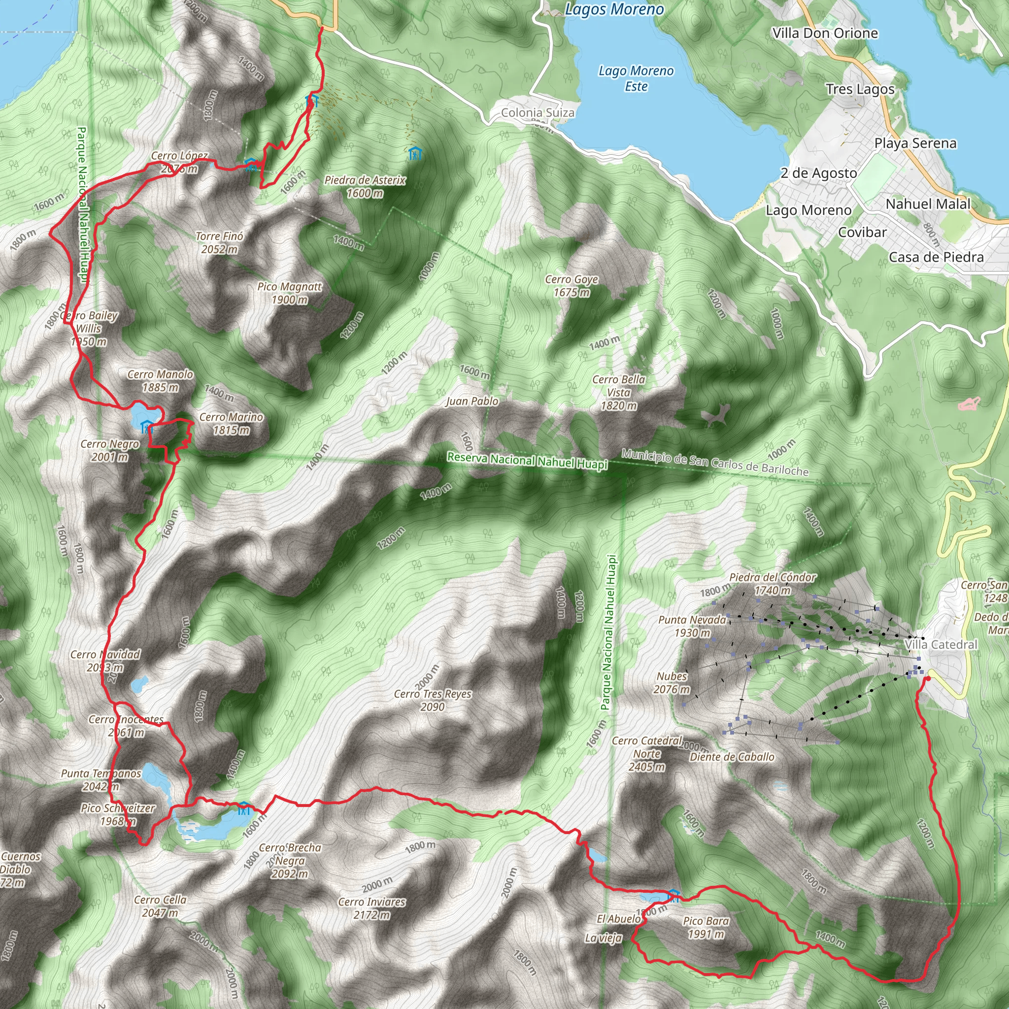 Nahuel Huapi Traverse mobile static map