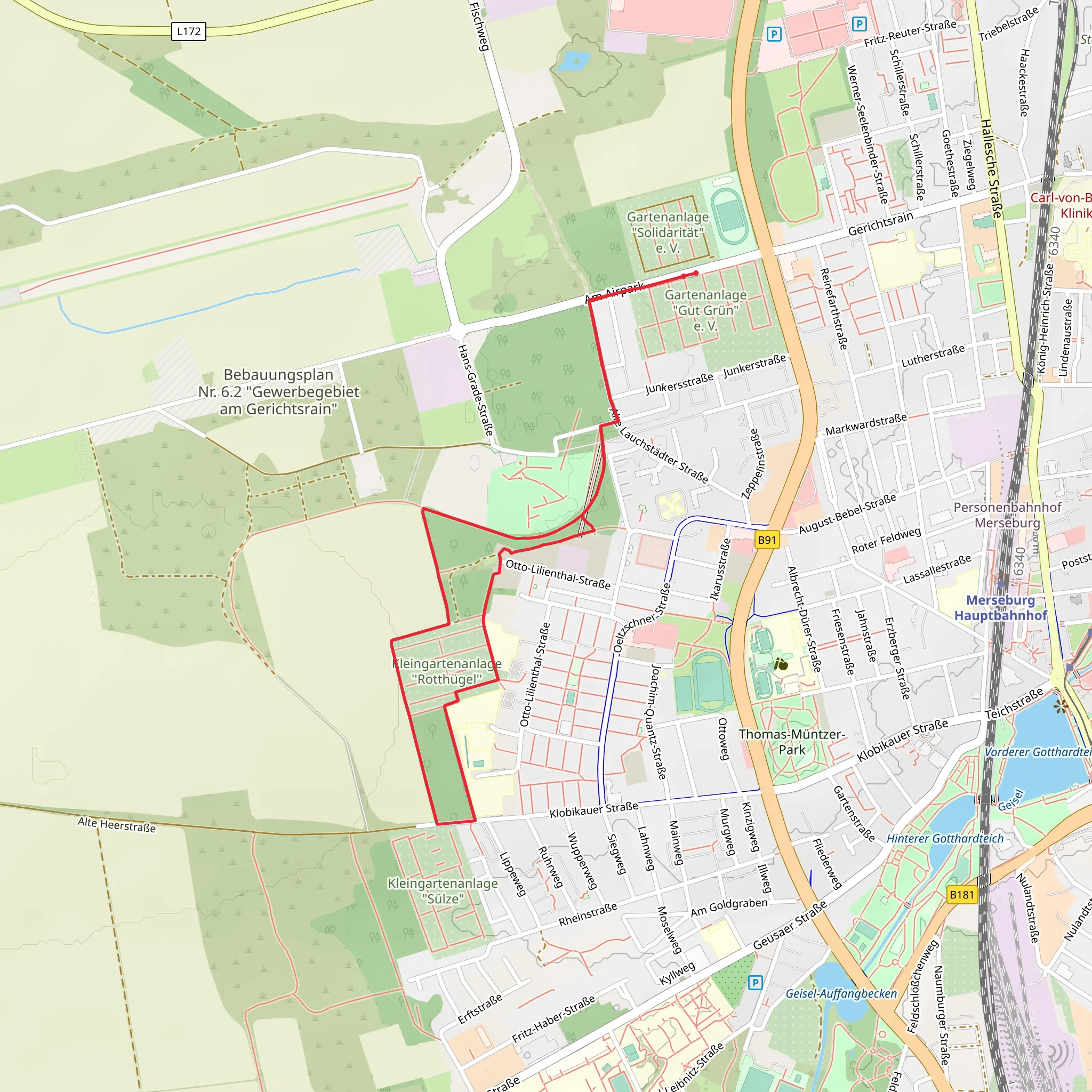 Alte Lauchstädter Straße Loop mobile static map