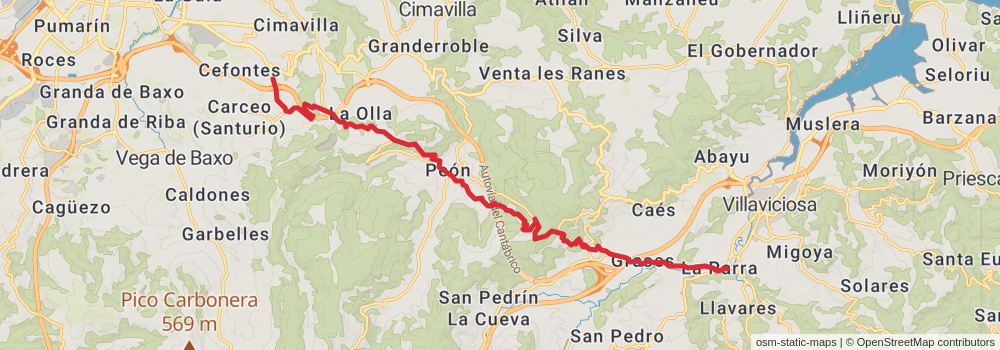 GR 108 Andariega Crossing stage 2 Map